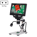 G1200D Écran LCD 7 pouces 1200X Microscope de bureau électronique numérique portable, prise EU avec batterie, prise US avec batterie, prise AU avec batterie, prise UK avec batterie