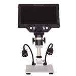 G1200D Écran LCD 7 pouces 1200X Microscope de bureau électronique numérique portable, prise EU avec batterie, prise US avec batterie, prise AU avec batterie, prise UK avec batterie