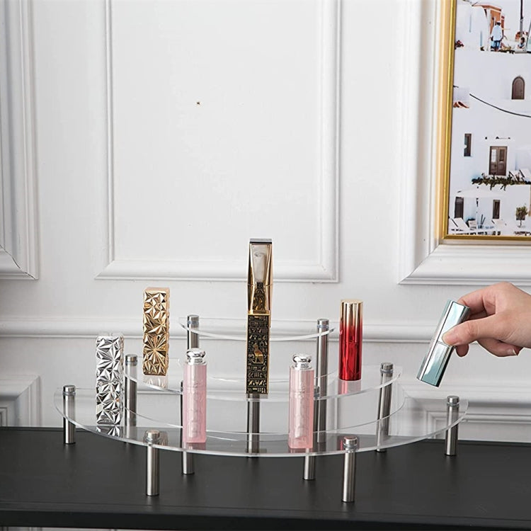 Présentoir à Gâteaux Acrylique 3 Niveaux Présentoir à Cosmétiques, 2 PIÈCES
