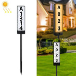 TS-G6704 Lampe de pelouse solaire avec numéro de maison et température de couleur double, TS-G6704