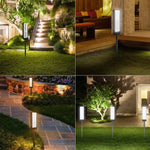 TS-G6704 Lampe de pelouse solaire avec numéro de maison et température de couleur double, TS-G6704