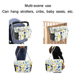 Sac de Rangement Multifonctionnel pour Poussette, Dinosaure Blanc, Zoo Jaune, Agneau Vert, Alpaga Blanc, Hibou Tibétain, Cerf Denglin, Zoo Jaune + Poche Latérale, Agneau Vert + Poche Latérale, Alpaga Blanc + Poche Latérale, Hibou Tibétain + Poche Latérale