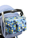 Sac de Rangement Multifonctionnel pour Poussette, Dinosaure Blanc, Zoo Jaune, Agneau Vert, Alpaga Blanc, Hibou Tibétain, Cerf Denglin, Zoo Jaune + Poche Latérale, Agneau Vert + Poche Latérale, Alpaga Blanc + Poche Latérale, Hibou Tibétain + Poche Latérale