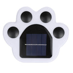 Lampe enterrée solaire à LED pour cour, motif patte d'ours, lumière blanche, lumière chaude