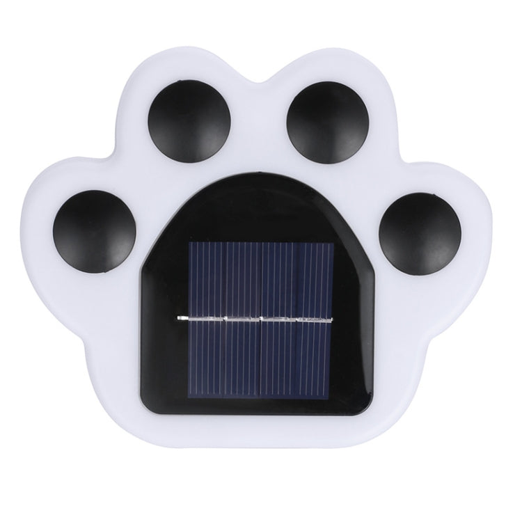 Lampe enterrée solaire à LED pour cour, motif patte d'ours, lumière blanche, lumière chaude