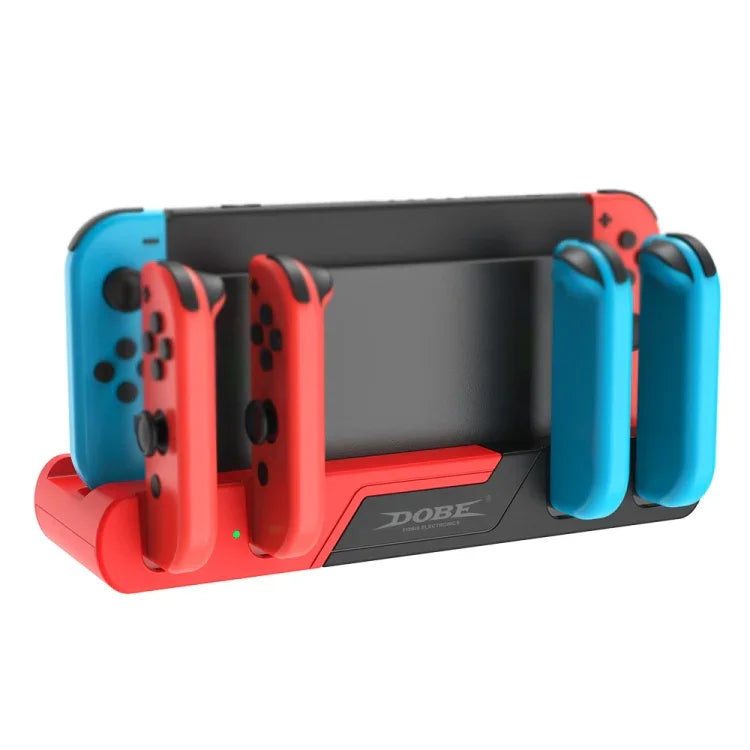 Station de charge DOBE TNS-0122 4 en 1 pour manette Switch OLED, TNS-0122 Rouge Noir, TNS-0122 Blanc Noir