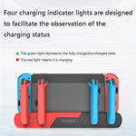 Station de charge DOBE TNS-0122 4 en 1 pour manette Switch OLED, TNS-0122 Rouge Noir, TNS-0122 Blanc Noir