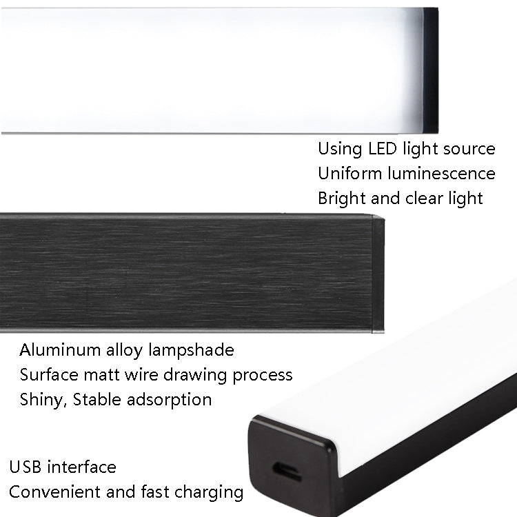 Bande lumineuse LED à induction pour corps humain, lampe de chargement pour armoire, Tailles : 10 cm, 15 cm, 21 cm