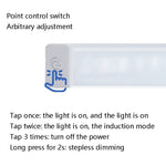 Bande lumineuse LED à induction pour corps humain, lampe de chargement pour armoire, Tailles : 10 cm, 15 cm, 21 cm