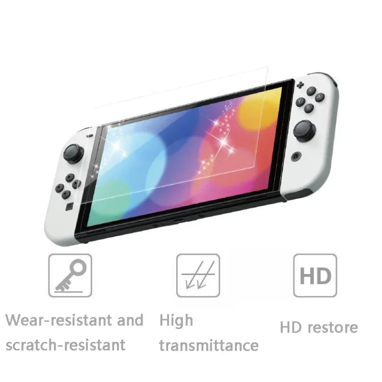 Film protecteur d'écran anti-traces de doigts KJH NS-062 pour consoles de jeux Nintendo Switch OLED, NS-062