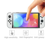 Film protecteur d'écran anti-traces de doigts KJH NS-062 pour consoles de jeux Nintendo Switch OLED, NS-062