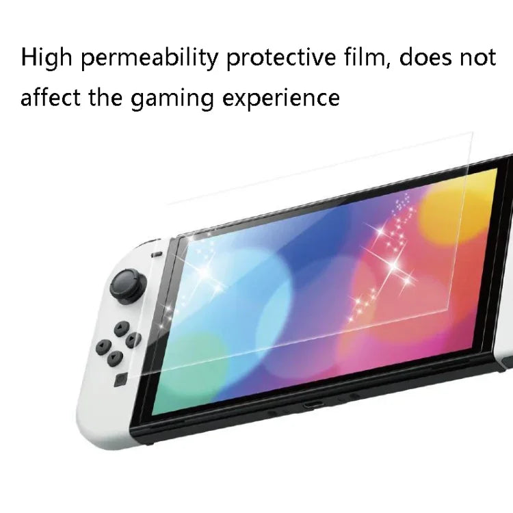 Film protecteur d'écran anti-traces de doigts KJH NS-062 pour consoles de jeux Nintendo Switch OLED, NS-062