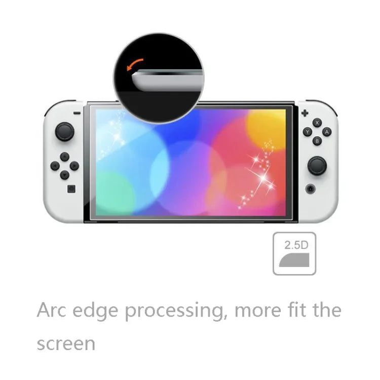 Film protecteur d'écran anti-traces de doigts KJH NS-062 pour consoles de jeux Nintendo Switch OLED, NS-062