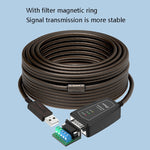 Câble de conversion USB vers RS485 / RS422 DTECH DT-5019, puce FT232, longueur : 0,5 m, 1,5 m