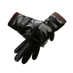 Gants d'équitation en PU doublés polaire coupe-vent chauds pour hommes, automne-hiver, 01