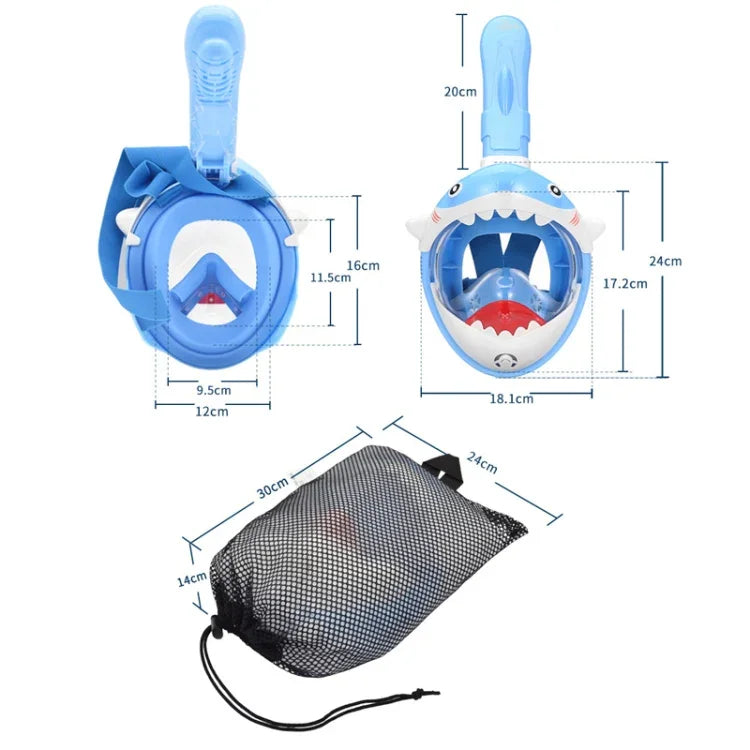 Masque de plongée pour enfants, étanche et antibuée, taille XS.