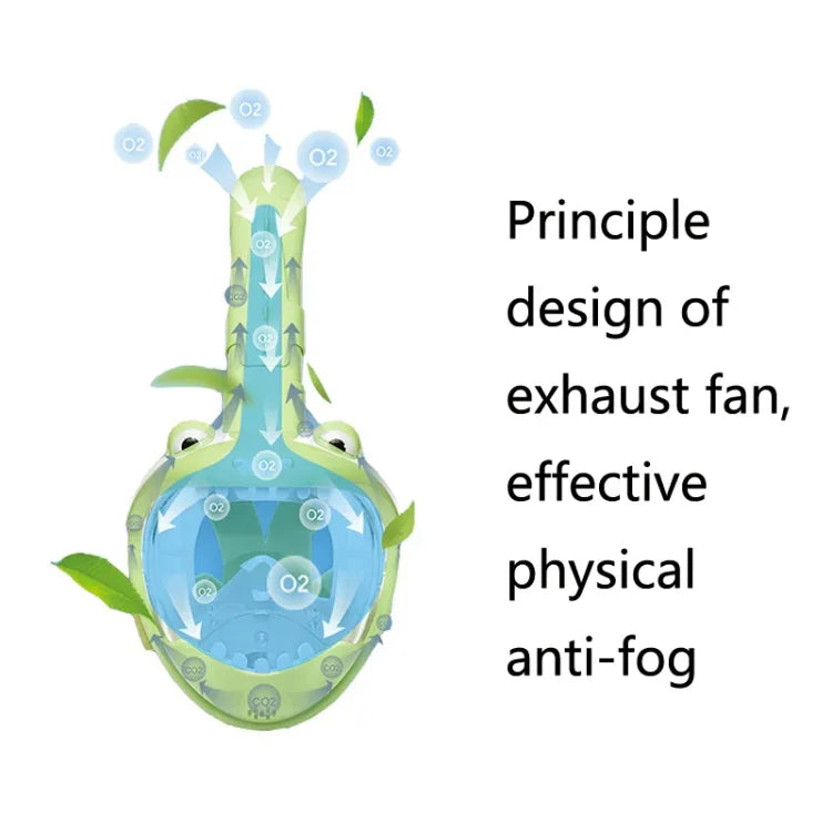 Masque de plongée pour enfants, étanche et antibuée, taille XS.
