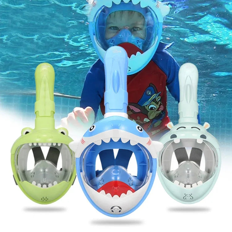 Masque de plongée pour enfants, étanche et antibuée, taille XS.