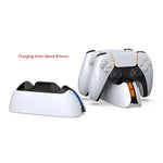 Base de chargement pour manette de jeu à contact DOBE TP5-05103 avec voyant lumineux pour PS5, TP5-05103