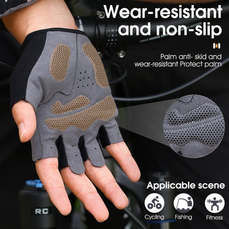 WEST BIKING YP0211222 Gants de vélo antichoc à demi-doigts, M, L, XL