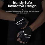 WEST BIKING YP0211222 Gants de vélo antichoc à demi-doigts, M, L, XL
