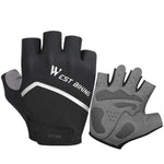 WEST BIKING YP0211222 Gants de vélo antichoc à demi-doigts, M, L, XL