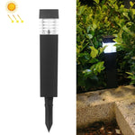 Lampe Solaire Étanche d'Extérieur pour Colonne Carrée, Lumière Blanche, Lumière Jaune, Lumière Colorée