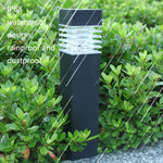 Lampe Solaire Étanche d'Extérieur pour Colonne Carrée, Lumière Blanche, Lumière Jaune, Lumière Colorée