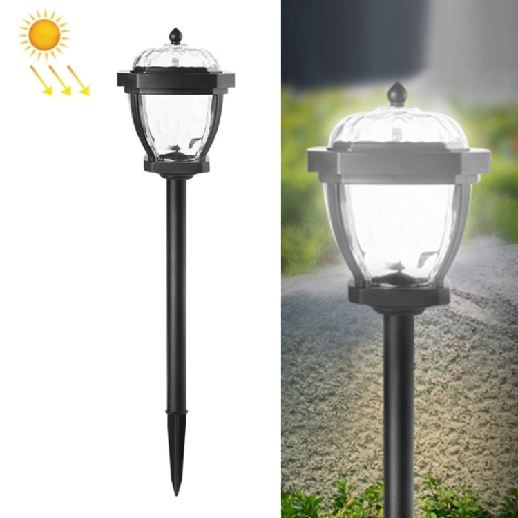 2 lampes solaires LED étanches pour jardin extérieur, Style : Lumière blanche-Lampe de pelouse, Lumière chaude-Lampe de pelouse, Lumière blanche-Chapeau de colonne