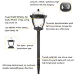 2 LED Solar Waterproof Outdoor Garden Light, Style:, White Light-Lawn Lamp, Warm Light-Lawn Lamp, White Light-Column Cap
