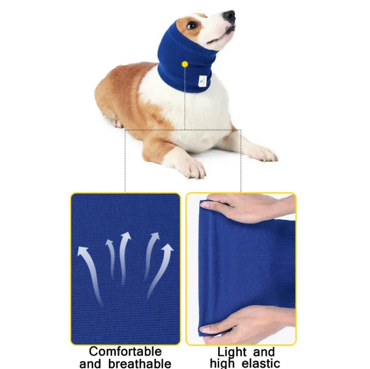 Coiffe confortable pour chien, écharpe de prévention des peurs pour animaux, L, S