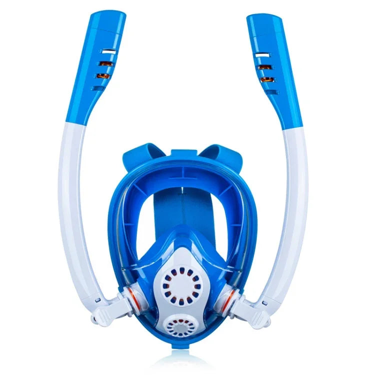 Masque de plongée et de snorkeling enfant double tube en silicone, lunettes de natation, taille XS