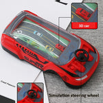 Jeu de course automobile pour enfants, deux joueurs, rouge, noir, noir et rouge