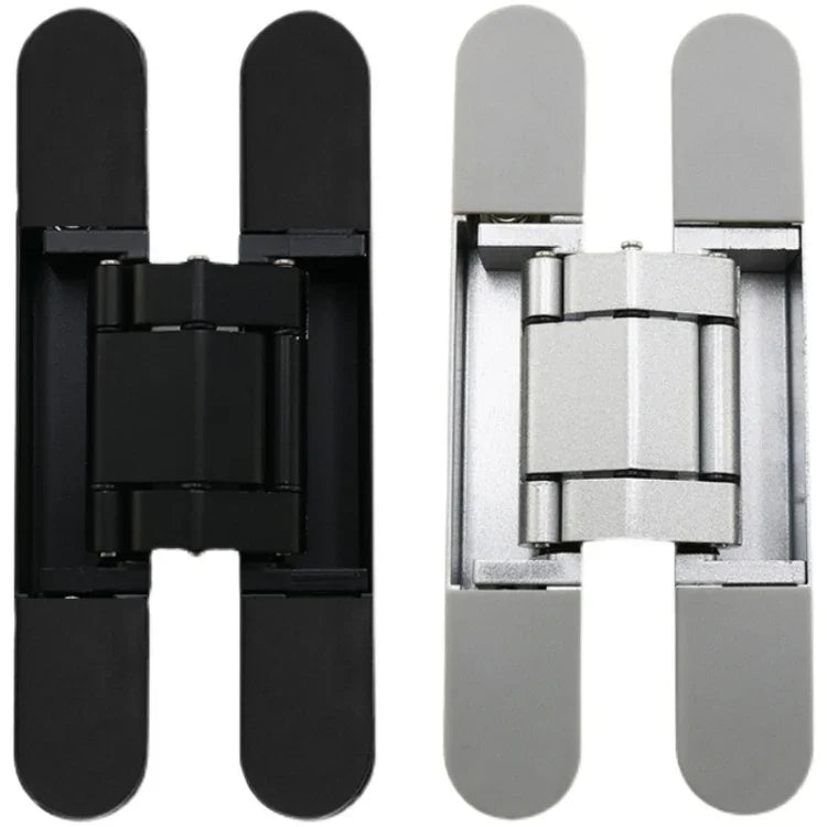 Charnière croisée tridimensionnelle réglable Charnière cachée pour porte pliante, N° 1 Argent sablé 40kg, N° 2 Argent sablé 60kg, N° 3 Argent sablé 80kg, N° 4 Argent sablé 80kg, N° 5 Argent sablé 120kg, N° 1 Noir mat 40kg, N° 2 Noir mat 60kg