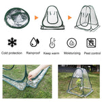 Serre pliante portable pour jardinage et protection contre la pluie, 70x70x80cm
