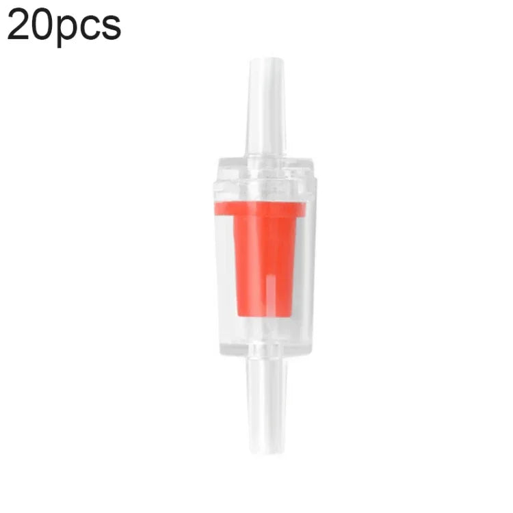 20 pièces pompe à oxygène pour aquarium valve anti-retour trachée, 4mm (Rouge), 4mm (Noir), 4mm (Blanc), 4mm (Bleu), 8mm (Rouge), 10mm (Blanc), 12mm (Blanc), 4mm (Blanc Rouge)