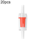 20 pièces pompe à oxygène pour aquarium valve anti-retour trachée, 4mm (Rouge), 4mm (Noir), 4mm (Blanc), 4mm (Bleu), 8mm (Rouge), 10mm (Blanc), 12mm (Blanc), 4mm (Blanc Rouge)