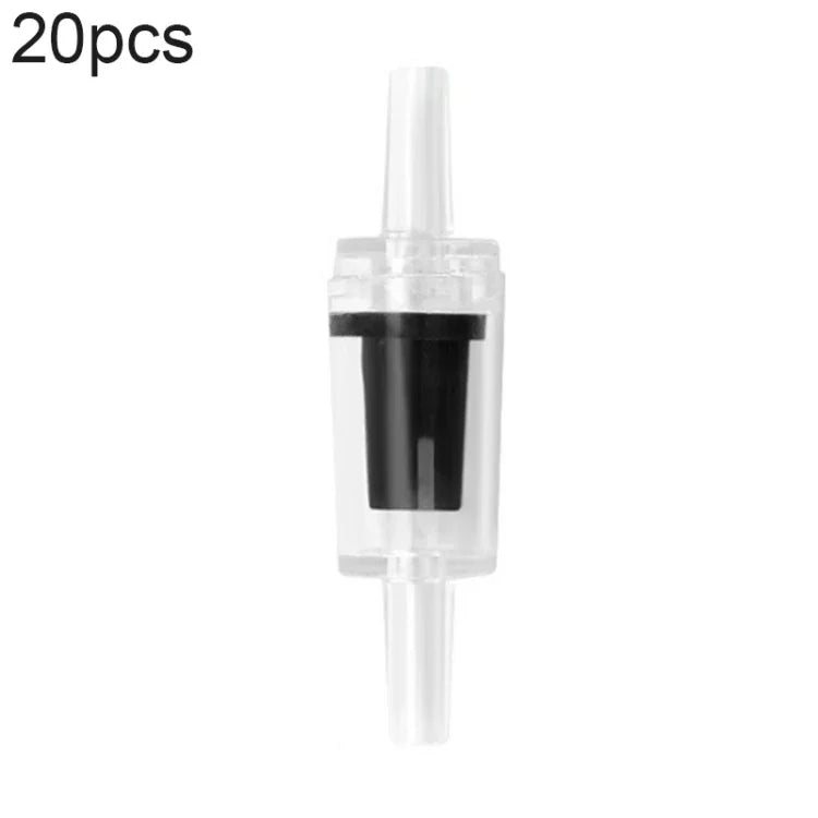 20 pièces pompe à oxygène pour aquarium valve anti-retour trachée, 4mm (Rouge), 4mm (Noir), 4mm (Blanc), 4mm (Bleu), 8mm (Rouge), 10mm (Blanc), 12mm (Blanc), 4mm (Blanc Rouge)
