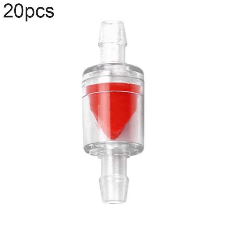 20 pièces pompe à oxygène pour aquarium valve anti-retour trachée, 4mm (Rouge), 4mm (Noir), 4mm (Blanc), 4mm (Bleu), 8mm (Rouge), 10mm (Blanc), 12mm (Blanc), 4mm (Blanc Rouge)