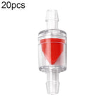 20 pièces pompe à oxygène pour aquarium valve anti-retour trachée, 4mm (Rouge), 4mm (Noir), 4mm (Blanc), 4mm (Bleu), 8mm (Rouge), 10mm (Blanc), 12mm (Blanc), 4mm (Blanc Rouge)