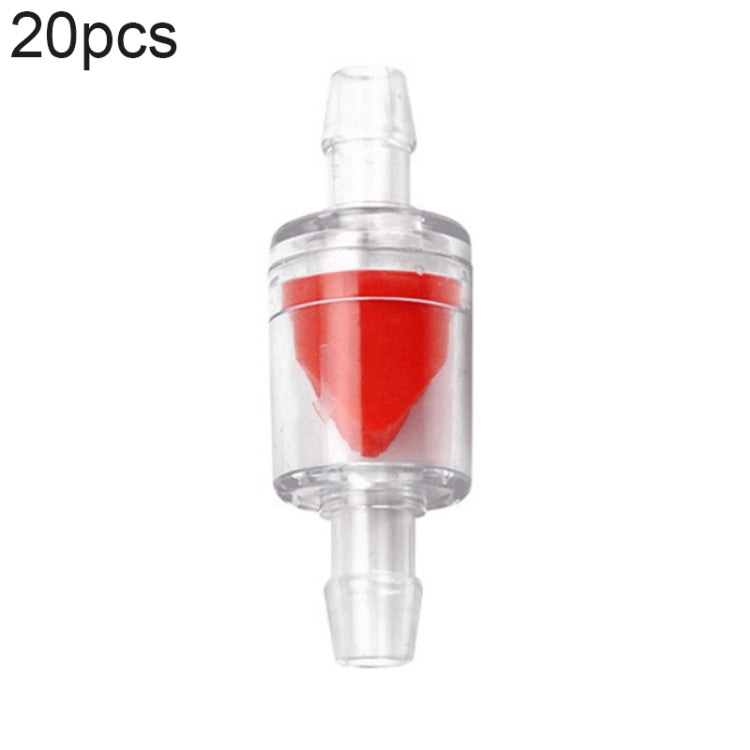 20 pièces pompe à oxygène pour aquarium valve anti-retour trachée, 4mm (Rouge), 4mm (Noir), 4mm (Blanc), 4mm (Bleu), 8mm (Rouge), 10mm (Blanc), 12mm (Blanc), 4mm (Blanc Rouge)