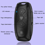 Télécommande Bluetooth multifonctionnelle en forme de clé de voiture S86 pour selfies et vidéos, S86 Noir, S86 Blanc, S86 Rose