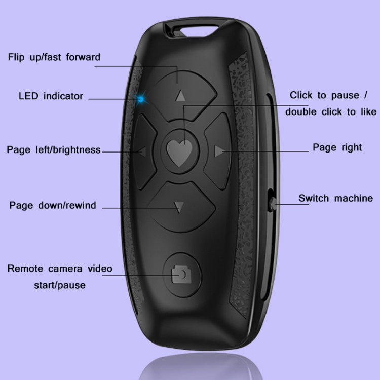 Télécommande Bluetooth multifonctionnelle en forme de clé de voiture S86 pour selfies et vidéos, S86 Noir, S86 Blanc, S86 Rose