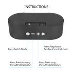 Enceinte Bluetooth Mini Rétro Grain de Bois F3 Support Carte TF, Grain Foncé, Grain Clair