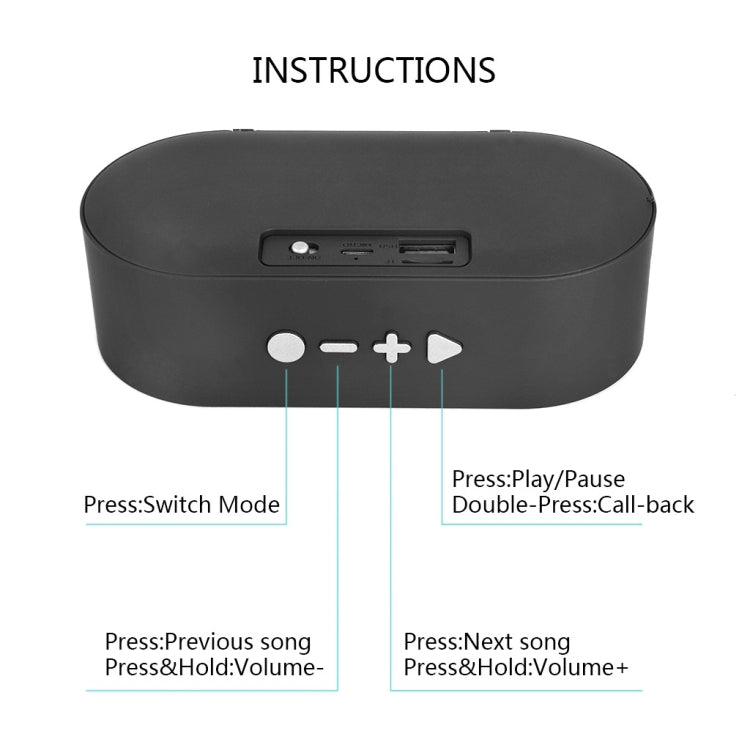Enceinte Bluetooth Mini Rétro Grain de Bois F3 Support Carte TF, Grain Foncé, Grain Clair