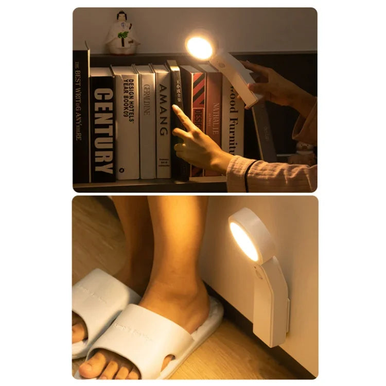 Veilleuse à induction corporelle intelligente à LED 1,2 W avec chargement USB, capteur de lumière chaude, capteur de lumière blanche