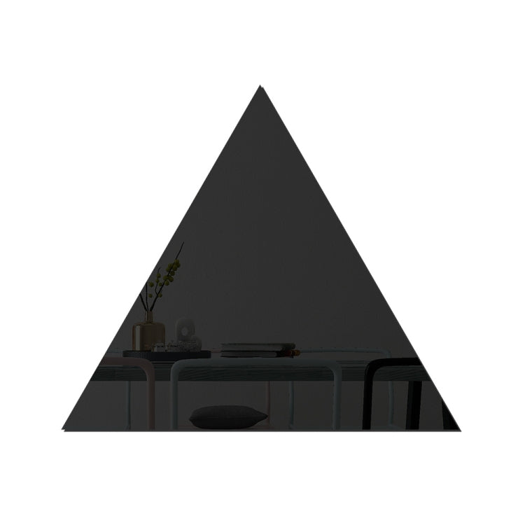 YM300 16 PIÈCES / Ensemble Autocollants muraux personnels pour la maison Miroir décoratif mural en acrylique, Hexagone Noir, Hexagone Argent, Hexagone Or, Quatuor Noir, Quatuor Argent, Quatuor Or, Triangle Noir, Triangle Argent, Triangle Or