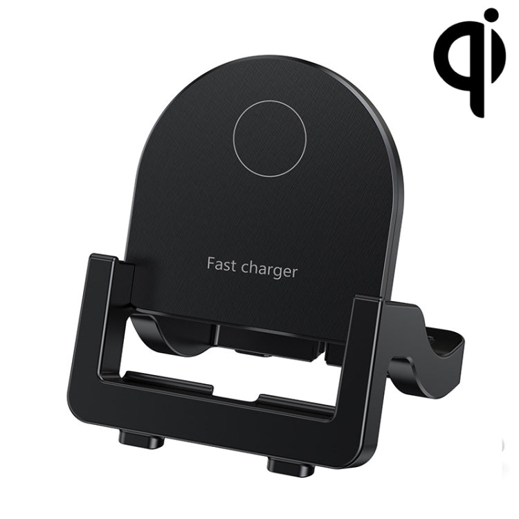 Chargeur rapide sans fil vertical KH-18 15W avec support téléphone, noir, blanc