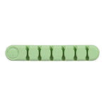 Dispositif de rangement et de fixation de câble de données en silicone en forme d'ours à 6 trous, 6 trous