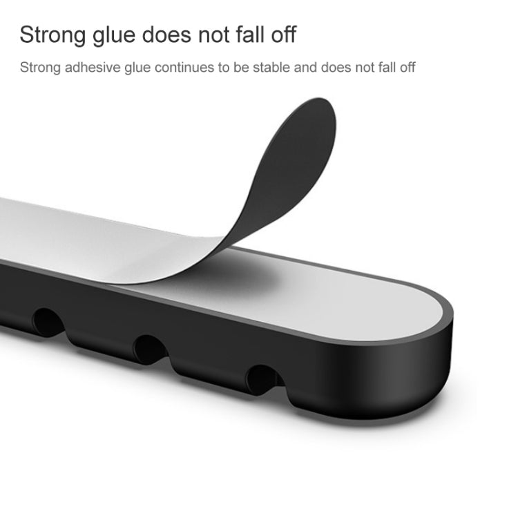 Dispositif de rangement et de fixation de câble de données en silicone en forme d'ours à 6 trous, 6 trous